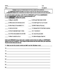 Ela Clauses Dependent Independent Worksheet 2 With Answers Solar Energy Diy Solar Energy Types Of Sentences