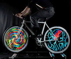meet our makers david held and the neopixel bike 自転車用ライト 自転車ホイール 自転車