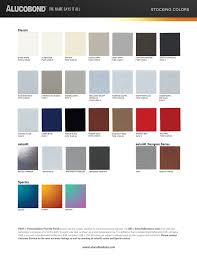 Alucobond Stock Color Chart