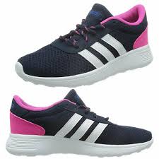 Bei der adidas ag handelt es sich um ein unternehmen, das international als sportartikelhersteller aktiv ist. Adidas Damen Schuhe Neo Sneaker Lite Racer Freizeit Sportschuhe Mesh Blau Pink Eur 49 99 Picclick De