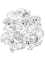 Enjoy hours of creativity with your favorite pony friends doing coloring pages, solving puzzles, designing dresses, and more! Printable My Little Pony Mermaid Coloring Pages Novocom Top