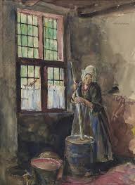 Der realismus hatte seinen durchbruch. Frau Beim Buttern Frau Aus Laren Am Butterfass Max Liebermann Lot 215 Result 37200 Find All Details For Realismus Kunst Realismus Abstrakte Malerei