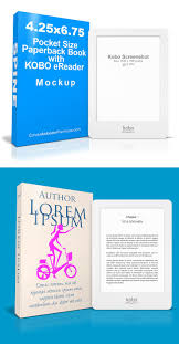 Kobo Ereader Book Mock Up Cover Actions Premium Mockup Psd Template In 2020 Kobo Ereader Ereader Books Ereader