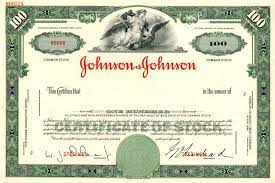 Microsoft stock gift certificates as low as $130. Johnson And Johnson Stock Certificate