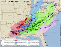 6% chance per year of a tornado occurring within 10km of a given location. Overview Of The April 25 28 2011 Super Outbreak Tornado Talk