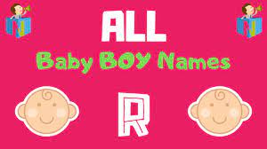 1911 baby boy names that start with letter r the power and value of a name have been immortalized in poetry, prose, and religious ceremony. Baby Boy Names Starting With R Nameslook