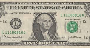 Un billete de un dólar con la cara de George Washington puede equivaler a  US$30.000