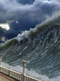 The wave crashed against the opposite shoreline and ran upslope to an elevation of 1720 feet, removing trees and vegetation the entire way. How Big Was The Biggest Tsunami Ever Ask An Expert Abc Science