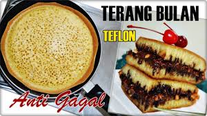 Terang bulan coklat keju martabak manis teflon,resep martabak manis,martabak,cara membuat martabak manis,martabak manis anti. Terang Bulan Teflon Anti Gagal Martabak Bangka Nyarang Enak Youtube