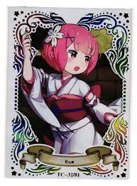 RAM RE:Zero TC Goddess Top Card 1st Limit Anime Doujin Holo Story Card |  eBay