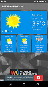If you want to use an app from outside of the google play store, you can install the app'. At A Glance Weather For Android Apk Download