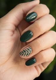 Today we will talk about green nail art designs. Green Nail Art With Sensation Leaf Cleverstyling Chic Nails Chic Nail Designs Short Nail Designs