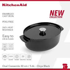 Jual Kitchenaid Enamel Oval Cast Iron