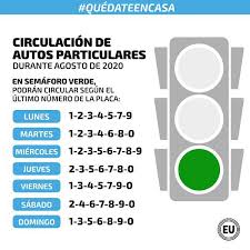 Anbei eine information aus quito. Este Domingo 16 De Agosto En Semaforo Amarillo Pueden Circular Vehiculos Con Placa Impar En Verde No Circulan Placas 2 4 Y 7 En Rojo Ningun Carro Ecuador Noticias El Universo