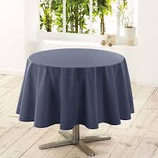 Notez que les décorations sont en général dans les nuances de rose. Nappe De Table Ronde En Polyester Uni Beton 180cm