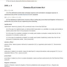 It also sets out various provisions regarding the publication or broadcast of election advertising. The Commissioner Of Canada Elections Vs Ezra Levant A Faux Pas De Deux C2c Journal