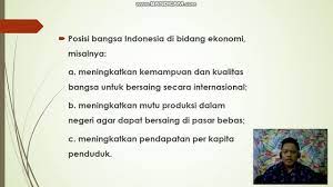 Serta upaya untuk mewujudkan masyarakat ekonomi asean pada awal 2015 merupakan upaya. Upaya Menghadapi Globalisasi Untuk Memperkukuh Kehidupan Kebangsaan Youtube