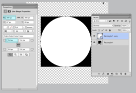 And you can pretty easily draw a circle in photoshop elements by using the ellipse shape tool. Perfect Circle Inside A Square Graphic Design Stack Exchange