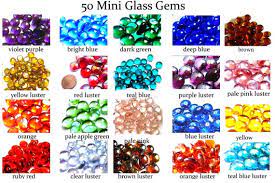 50 Mini Glass Gems Vase Fillers