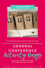 For toddlers, older kids, and the whole family! General Conference Activities For Kids Affinity Grove