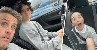 Griffin McIntyre Drives to School for the First Time