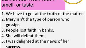 When a sentence beginning i am not. undergoes an. 10 Examples Of Abstract Noun Sentences English Grammar Here