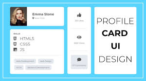 To see the profile card in other apps, hover or click the person's photo or name. Profile Card Ui Design Using Html And Css User Profile Card Design Youtube