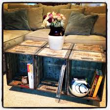 Crate Coffee Table Crate Coffee Table Decor Home Diy