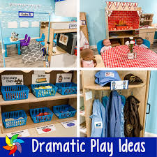 Dramatic play is a form of symbolic play where a child pretends to take on a role of someone else, imitating actions and speech from earlier observed situations. Dramatic Play Ideas For The Early Childhood Classroom