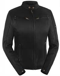True Element Womens Sleek Vented Scooter Collar Leather Motorcycle Jacket Black Sizes Xs 3xl