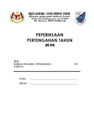 Soalan Pt3 Bahasa Inggeris 2018 Mariodsxz
