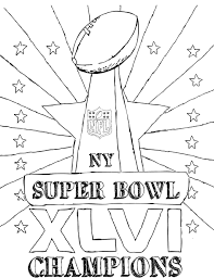 Super Bowl Champions Coloring Page Super Bowl Super Bowl Trophy Super Bowl 50