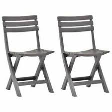 Simply grab a damp cloth and a little soap to wipe them down and prevent dirt. Vidaxl 2x Folding Garden Chairs Plastic Mocha Outdoor Bistro Chair Garden Seat 8719883859712 Ebay