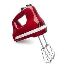 Kitchenaid dishwashers stainless steel manual egg beater. Kitchenaid Khm512er 5 Speed Hand Mixer W 2 Stainless Turbo Beater Accessories Empire Red