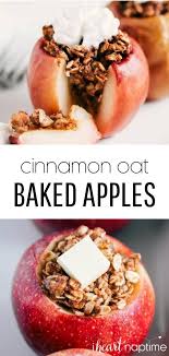 Healthy Cinnamon Oat Baked Apples I Heart Naptime Recipe Healthy Dessert Recipes Baked Apple Recipes Baked Apples