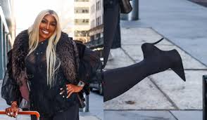 Nene Leakes Dishes On New Podcast Me & My Homegirl In Black  Legging-Inspired Pumps on Tamron Hall Show