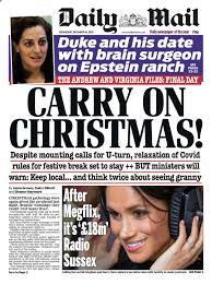 Find the perfect 1945 daily mail front page stock photo. Daily Mail Front Page 16th Of December 2020 Today S Papers