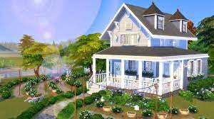 Farmhouse Gardens Sims 4 Speed Build Sims House Design Sims 4 House Design Sims 4 House Building