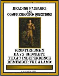Bundle Reading Passages And Comprehension Frontier Davy Crockett The Ala Reading Passages Reading Comprehension Passages Reading Comprehension Worksheets