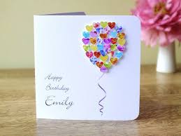 Happy birthday card with a free template. Personalised Birthday Card Customised Colourful Balloon Etsy Birthday Card Craft Happy Birthday Cards Handmade Homemade Birthday Cards