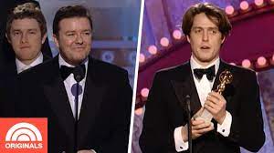 The 77th annual golden globes took place on sunday, and this year's show was a topical one, from russell crowe calling attention to climate change to michelle williams encouraging viewers to vote. The Funniest Golden Globes Acceptance Speeches Of The Past 25 Years Today Original Youtube
