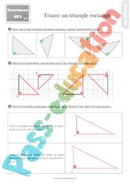 Vous trouverez la leçon sur les polygones particuliers ( carré, rectangle et triangle rectangle) : Tracer Un Triangle Rectangle Au Ce2 Evaluation Et Bilan A Imprimer Avec Le Corrige
