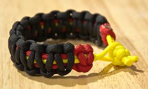 This cord is now used as a general purpose utility cord. 2 Color Paracord Bracelet Instructions