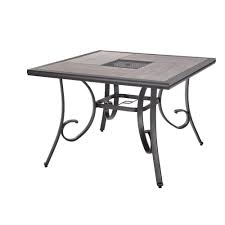 Hampton Bay Crestridge 40 In Square Outdoor Dining Table Tcs40pa The Home Depot Outdoor Dining Table Modern Furniture Chairs Patio Dining Table