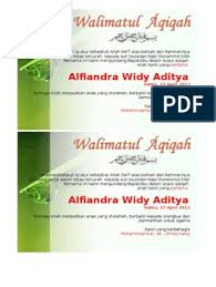 Undangan Aqiqah Bisa Di Edit Microsoft Office Word Office Word Words