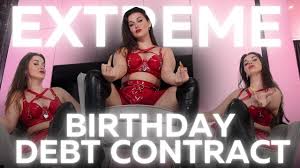 Sophia Truees EXTREME Birthday Debt Contract