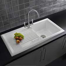 500x870 tibet 1 bowl rvs brushed steel. Ceramic Kitchen Sinks