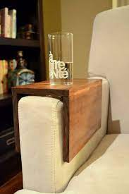 Diy Sofa Armrest Tray Table Wooden Couch Easy Woodworking Projects Diy Woodworking Projects Diy