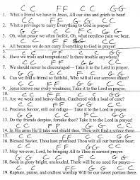 What A Friend We Have In Jesus Hymn C Major Guitar Chord Chart With Lyrics Http Www Youtu Music Chords Guitar Chords And Lyrics Guitar Chords For Songs