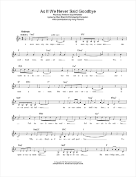 Maybe you would like to learn more about one of these? Andrew Lloyd Webber As If We Never Said Goodbye From Sunset Boulevard Sheet Music Download Printable Pdf Musical Show Music Score For Piano Vocal Guitar 27036